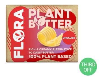 Flora plant butter unsalted 250g