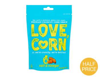 Love Corn salt & vinegar crunchy corn 115g