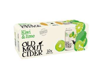 Old Mout Cider Kiwi & Lime Cans 10x330ml