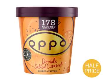 Oppo double salted caramel ice cream 475ml
