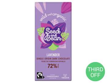 Seed & Bean lavender dark chocolate 85g