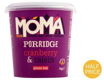 MOMA cranberry & raisin porridge 70g