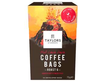 Taylors of Harrogate hot lava Java coffee bags 10 pk