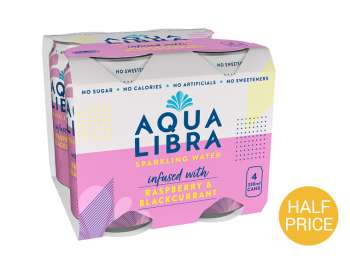 Aqua Libra raspberry & blackcurrant 4pack