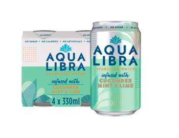 Aqua Libra cucumber, mint & lime 4x330ml