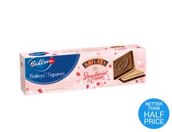 Bahlsen Baileys squares strawberries & cream 125g