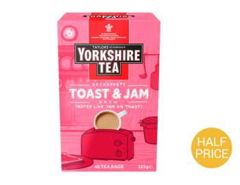Yorkshire Tea Toast & Jam Brew 40 Tea Bags - Asda
