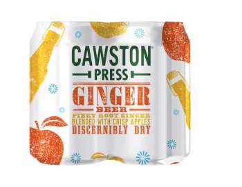 Cawston Press sparkling ginger beer 4x330ml 