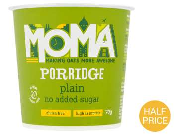 MOMA plain no added sugar porridge 70g