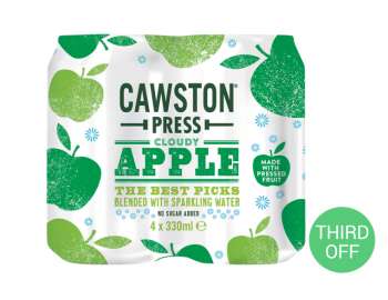 Cawston Press sparkling apple 4x330ml