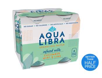 Aqua Libra cucumber mint & lime 4x330ml - Morrisons
