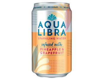 Aqua Libra Pineapple & Grapefruit Infused Fruit Flavoured Sparkling Water 330ml