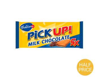 Bahlsen PiCKUP! milk chocolate bars 5x28g