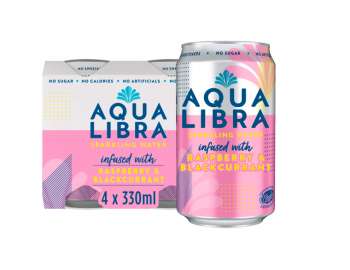 Aqua Libra raspberry & blackcurrant 4x330ml