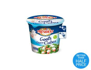 Président goats cheese cubes 120g