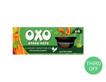 Oxo stock pots garden vegetables 4x20g