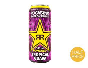 Rockstar punched guava 500ml - Sainsbury's