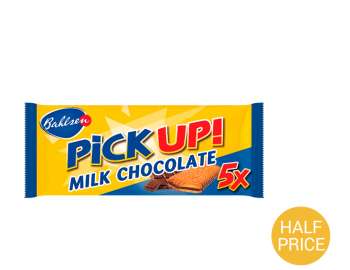 Bahlsen PiCKUP! milk chocolate bars 5x28g