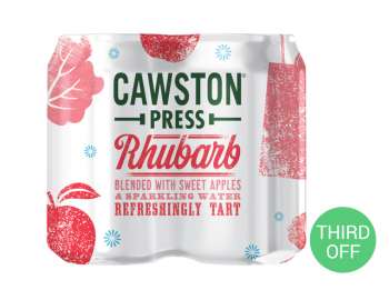 Cawston Press sparkling rhubarb 4x330ml