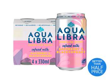 Aqua Libra raspberry & blackcurrant 4pk - Morrisons